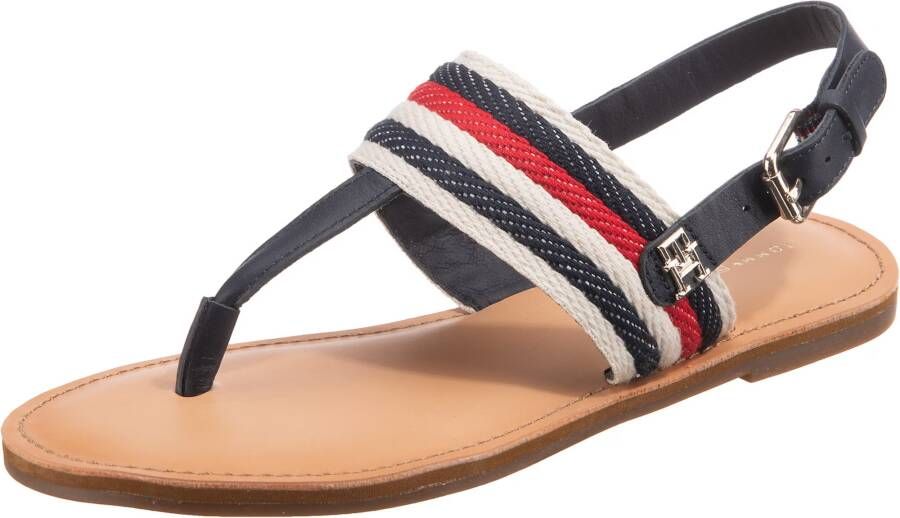 Tommy Hilfiger Sandalen FLAT SANDAL CORPORATE met strepen in tommy-kleuren - Foto 7