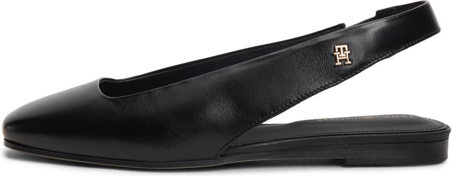 TOMMY HILFIGER Ballerina met riempjes 'Slingback' zwart