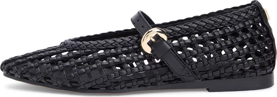 TOMMY HILFIGER Ballerina met riempjes zwart