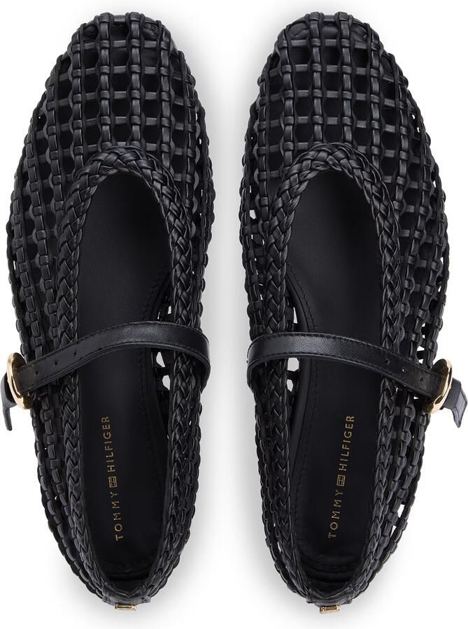 TOMMY HILFIGER Ballerina met riempjes zwart - Foto 3