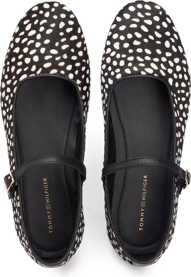 TOMMY HILFIGER Ballerina met riempjes zwart wit - Foto 3