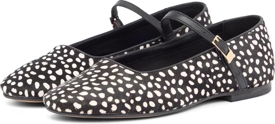 TOMMY HILFIGER Ballerina met riempjes zwart wit - Foto 5