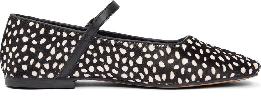 TOMMY HILFIGER Ballerina met riempjes zwart wit - Foto 6