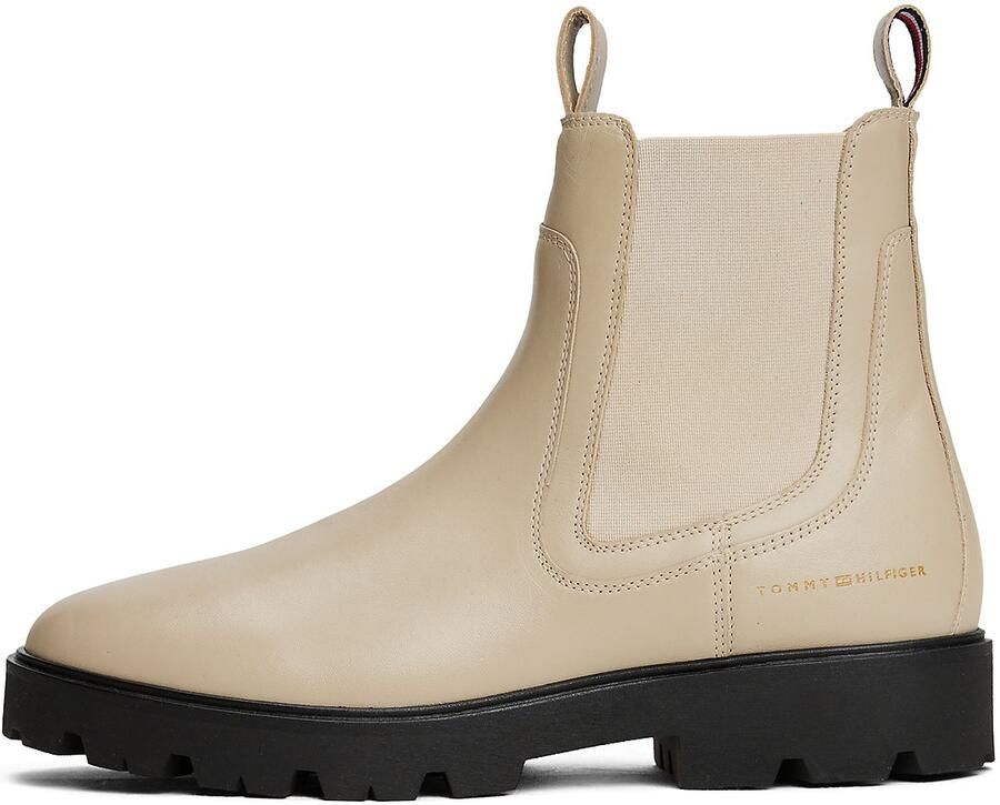 TOMMY HILFIGER Chelsea boots beige