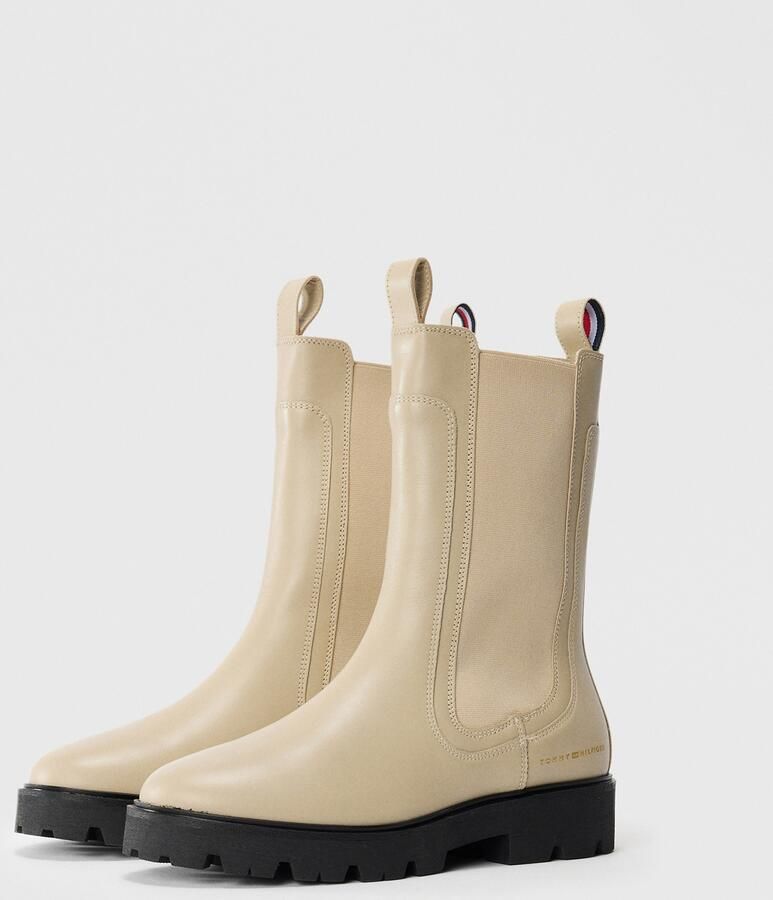 TOMMY HILFIGER Chelsea boots beige