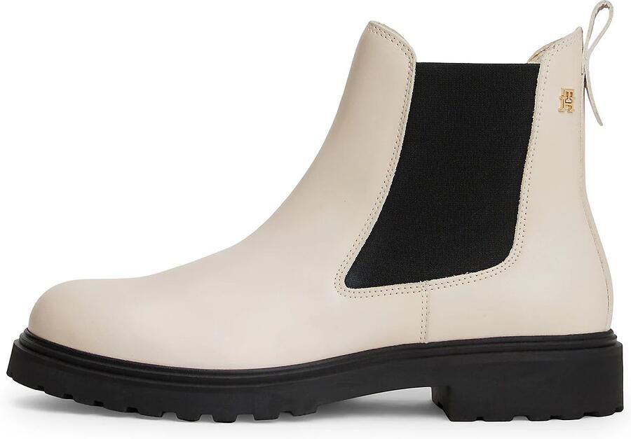 TOMMY HILFIGER Chelsea boots beige zwart
