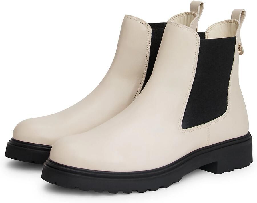 TOMMY HILFIGER Chelsea boots beige zwart - Foto 3