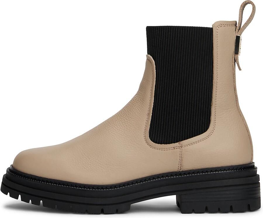 TOMMY HILFIGER Chelsea boots beige zwart