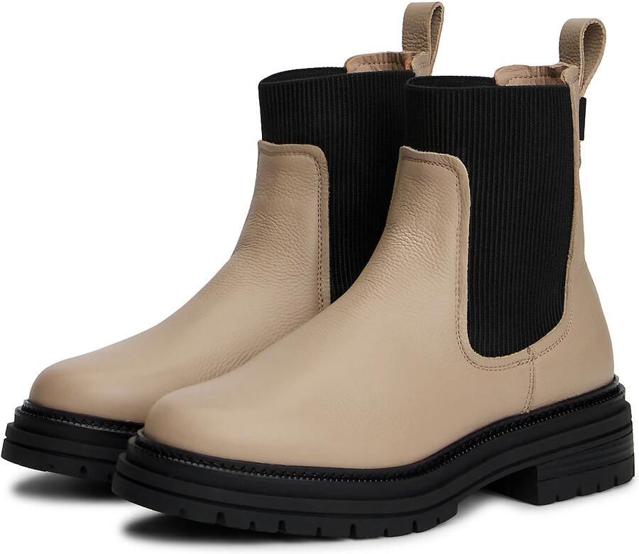 TOMMY HILFIGER Chelsea boots beige zwart - Foto 3