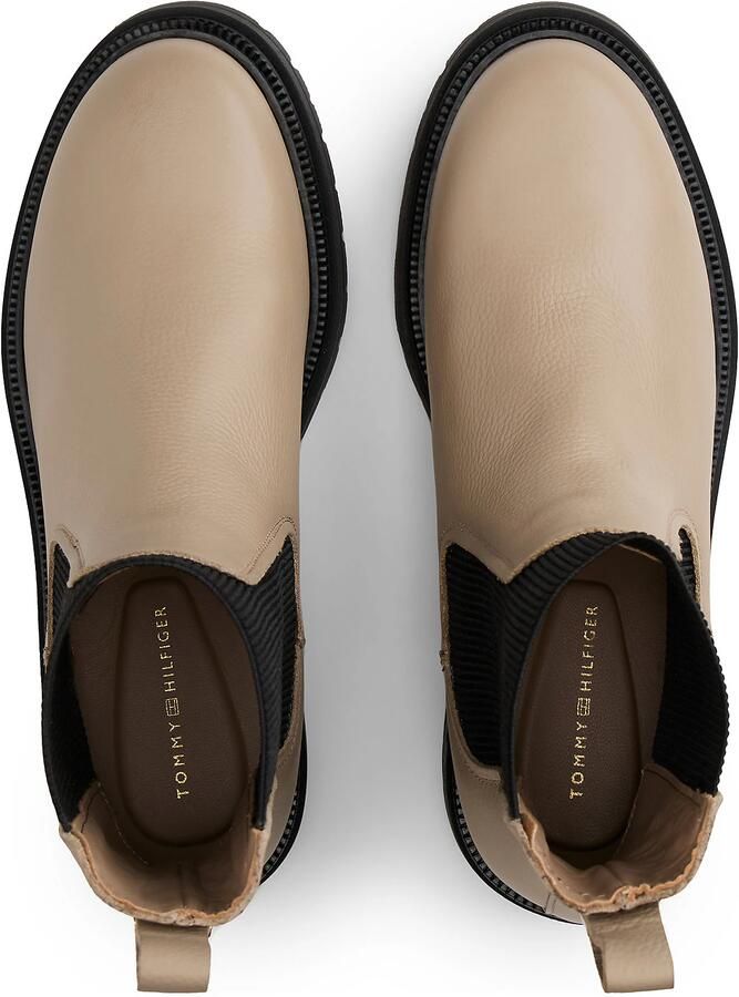 TOMMY HILFIGER Chelsea boots beige zwart - Foto 6