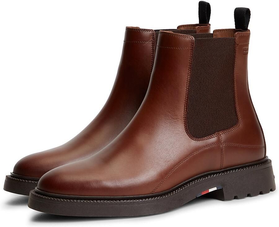 Tommy Hilfiger leren chelsea boots bruin - Foto 2