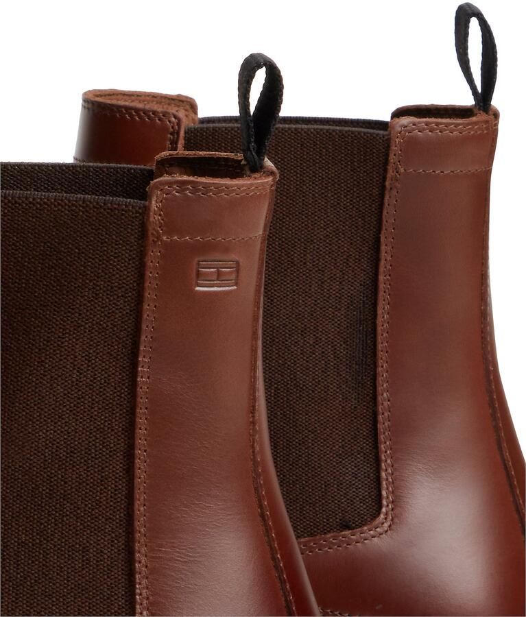 Tommy Hilfiger leren chelsea boots bruin - Foto 6
