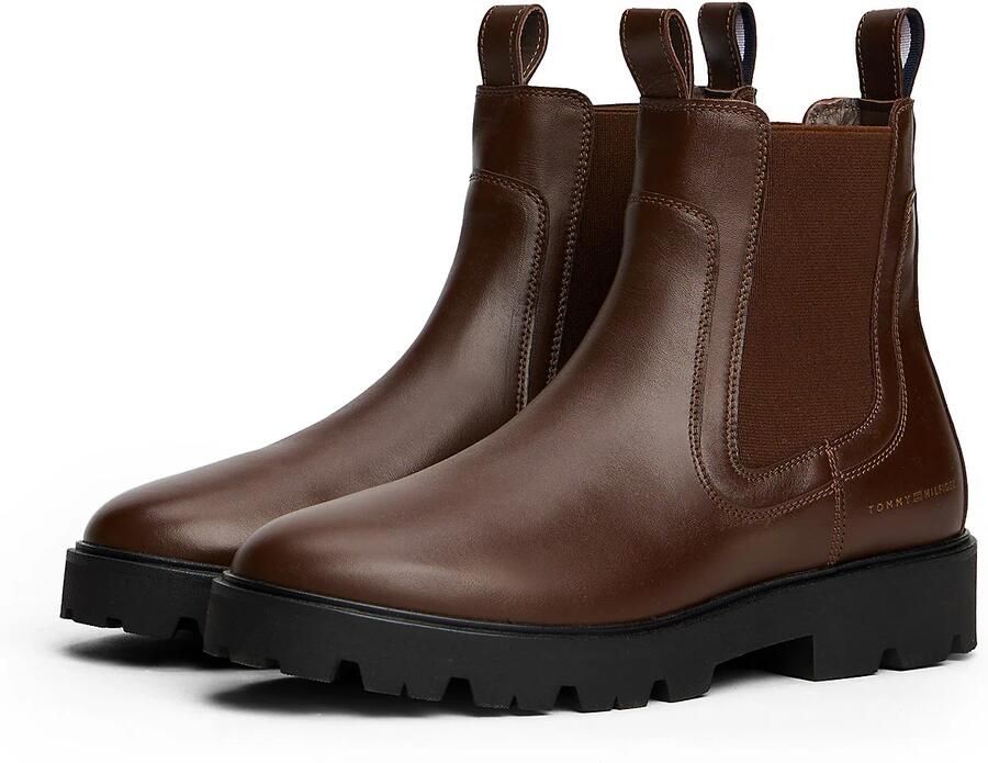 TOMMY HILFIGER Chelsea boots bruin - Foto 4
