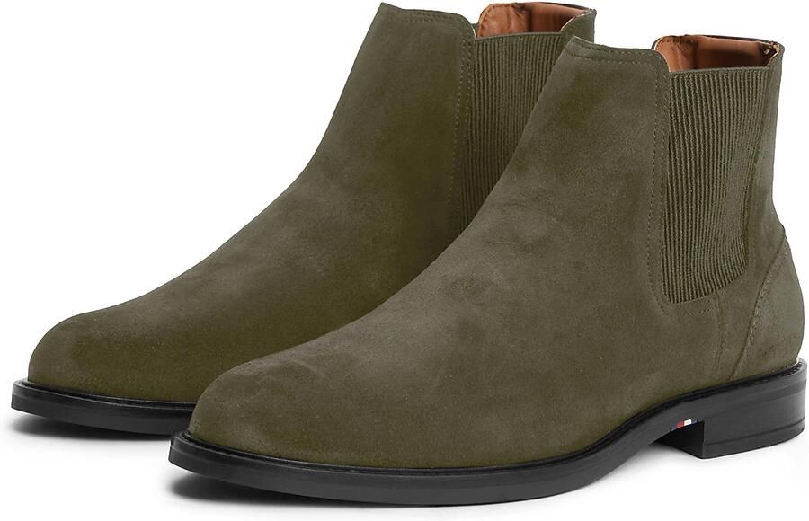 TOMMY HILFIGER Chelsea boots donkergroen - Foto 6
