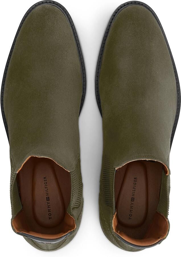TOMMY HILFIGER Chelsea boots donkergroen - Foto 5