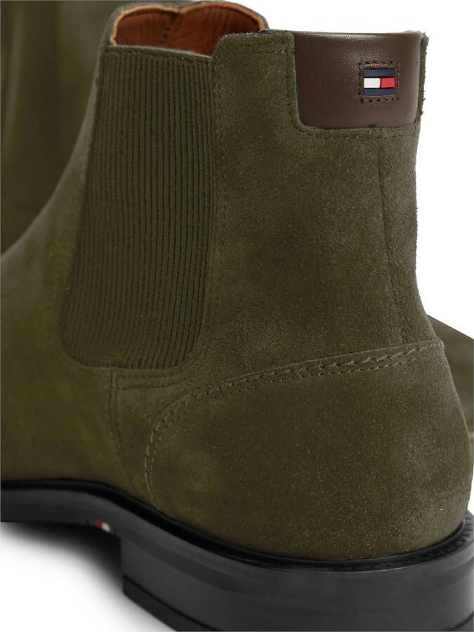 TOMMY HILFIGER Chelsea boots donkergroen - Foto 3