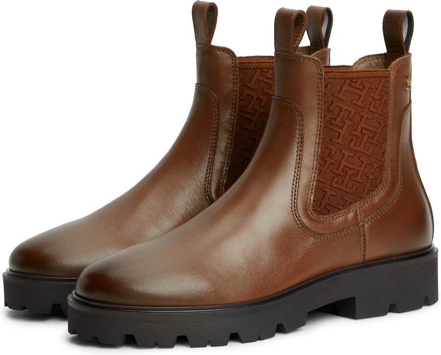 TOMMY HILFIGER Chelsea boots kastanjebruin cognac - Foto 4