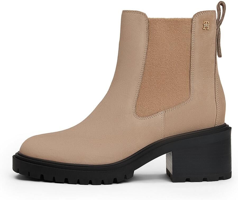 TOMMY HILFIGER Chelsea boots sand donkerbeige