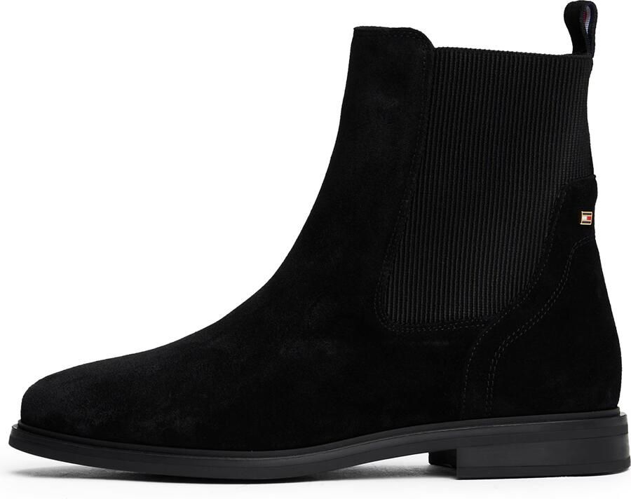 Tommy Hilfiger Chelsea-boots FLAG SUEDE CHELSEA BOOT enkellaarsjes zakelijke schoen met hardcover vlag op de hiel - Foto 2