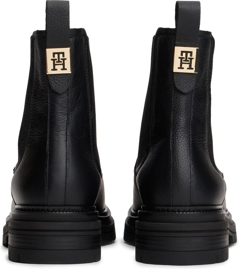 Tommy Hilfiger Winterlaarzen TH PLAQUE PEBBLE CHELSEA WARM chelseaboots instaplaarzen enkellaars met praktische aantreklus - Foto 2