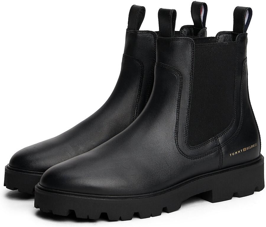 Tommy Hilfiger Chelsea boots van echt leer - Foto 3