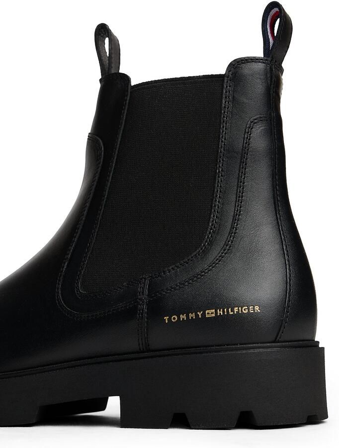 Tommy Hilfiger Chelsea boots van echt leer - Foto 4