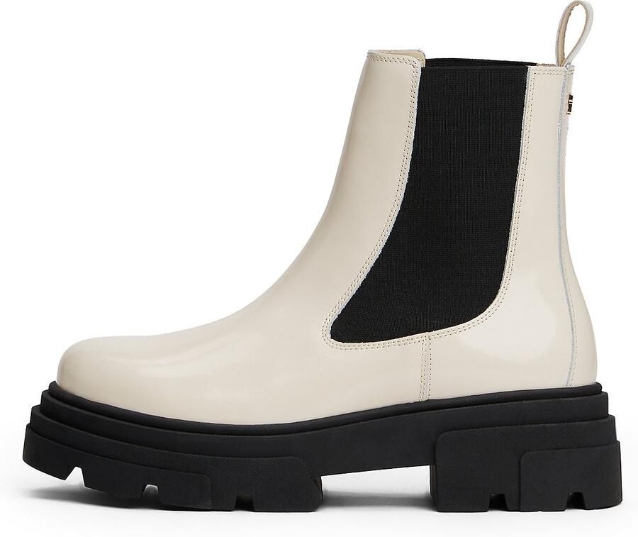 TOMMY HILFIGER Chelsea boots zwart wit