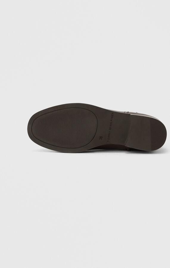 Tommy Hilfiger Laarsjes TH BUCKLE RIDING LEATHER BOOTIE blokhak enkellaarsjes zakelijke schoen met siersluiting - Foto 6
