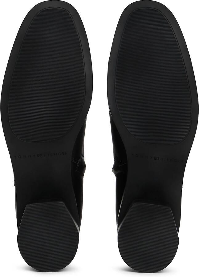 Tommy Hilfiger Laarsjes TH BUCKLE RIDING MID HEEL BOOTIE blokhak business schoen in smalle vorm - Foto 5