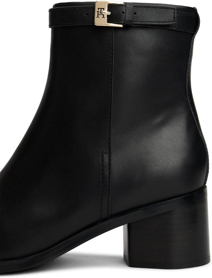 Tommy Hilfiger Laarsjes TH BUCKLE RIDING MID HEEL BOOTIE blokhak business schoen in smalle vorm - Foto 6