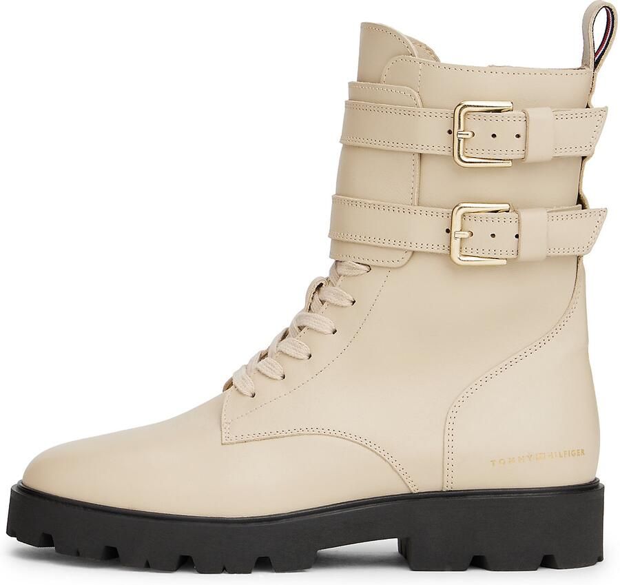 TOMMY HILFIGER Enkellaarsjes beige