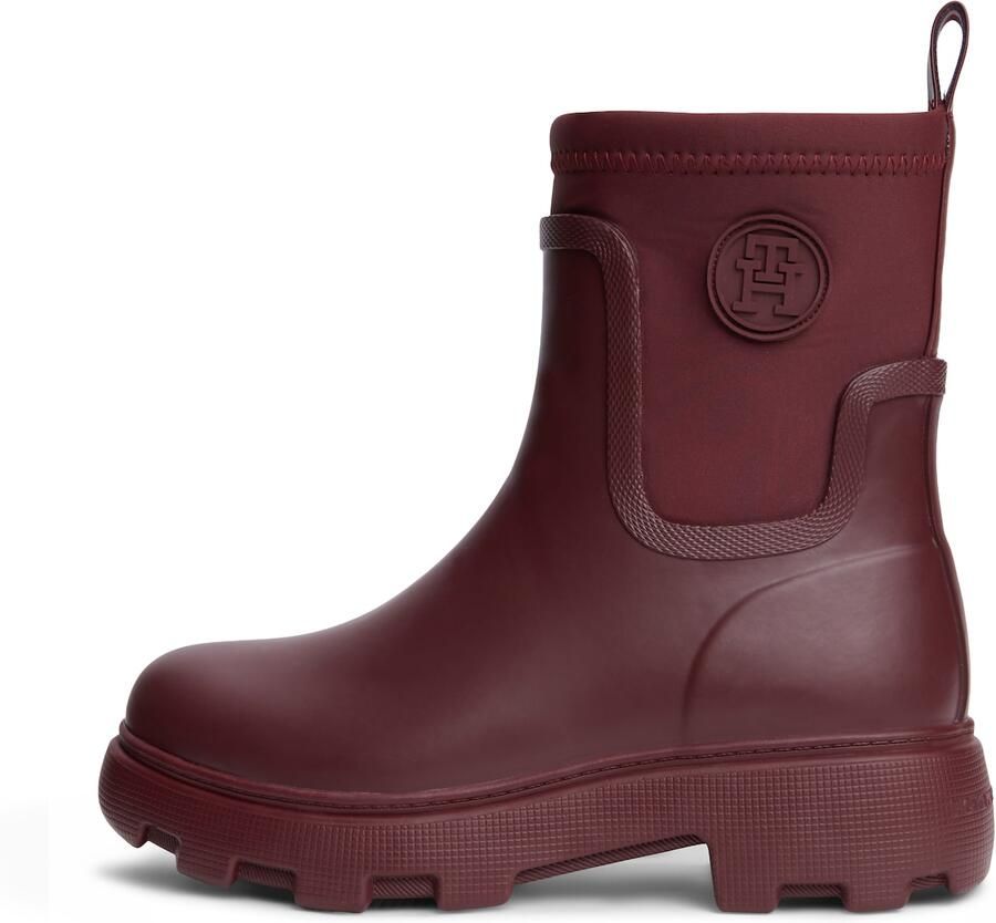 TOMMY HILFIGER Enkellaarsjes bordeaux