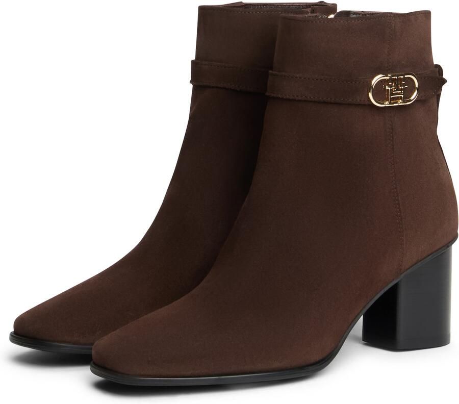 TOMMY HILFIGER Enkellaarsjes chocoladebruin - Foto 3