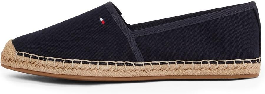 Tommy Hilfiger Espadrilles FLAG CANVAS ESPADRILLE slippers flats comfortabele schoen met bamboe bekleding en decoratieve naden - Foto 7