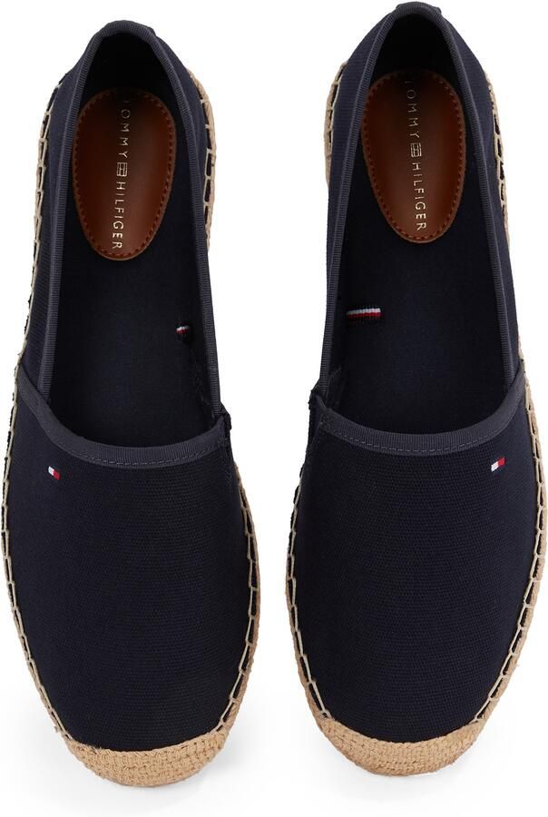 Tommy Hilfiger Espadrilles FLAG CANVAS ESPADRILLE slippers flats comfortabele schoen met bamboe bekleding en decoratieve naden - Foto 4