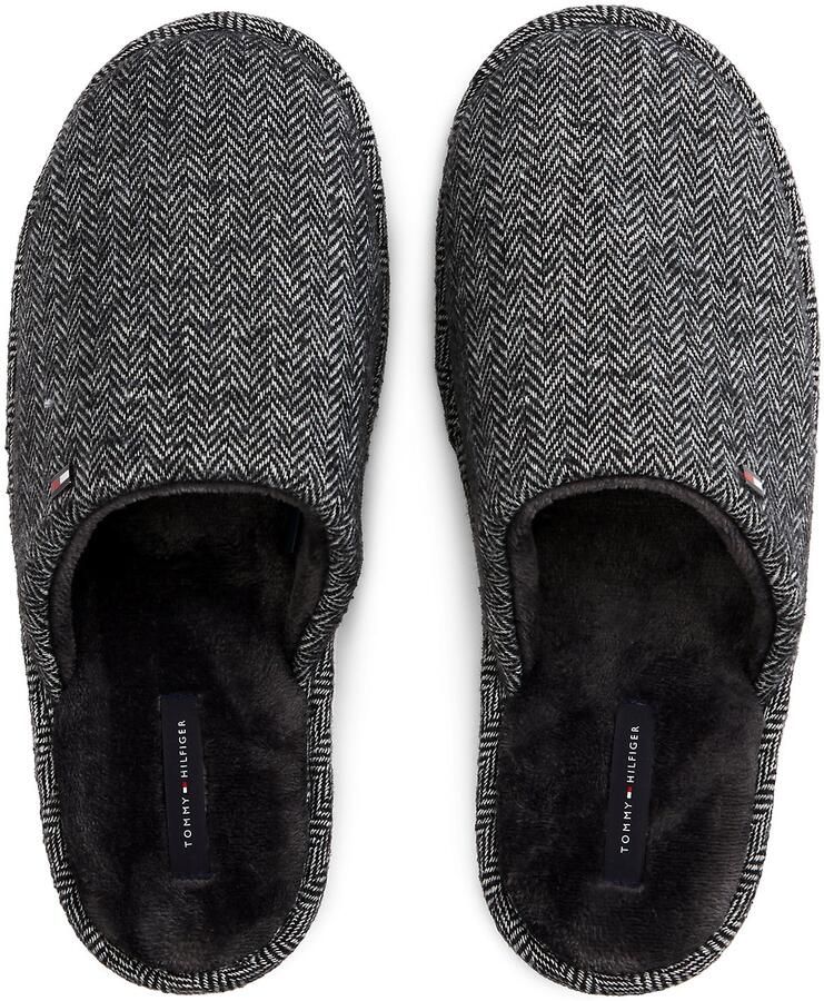 TOMMY HILFIGER Huisschoen grijs zwart - Foto 4