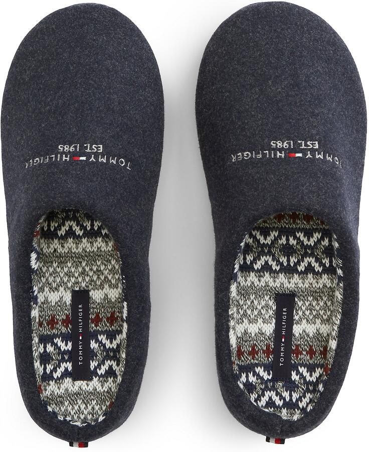TOMMY HILFIGER Huisschoen navy rood wit - Foto 3