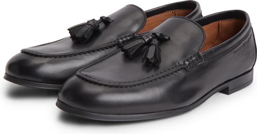 Tommy Hilfiger leren loafers zwart - Foto 6