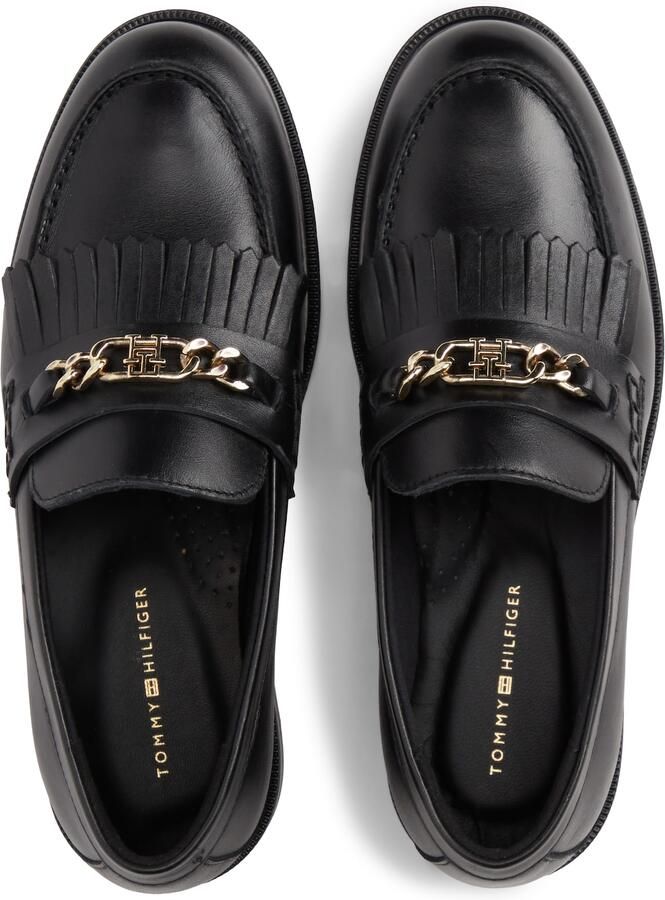 TOMMY HILFIGER Zwarte Loafers Th Chain Fringe Leather Loafer - Foto 7