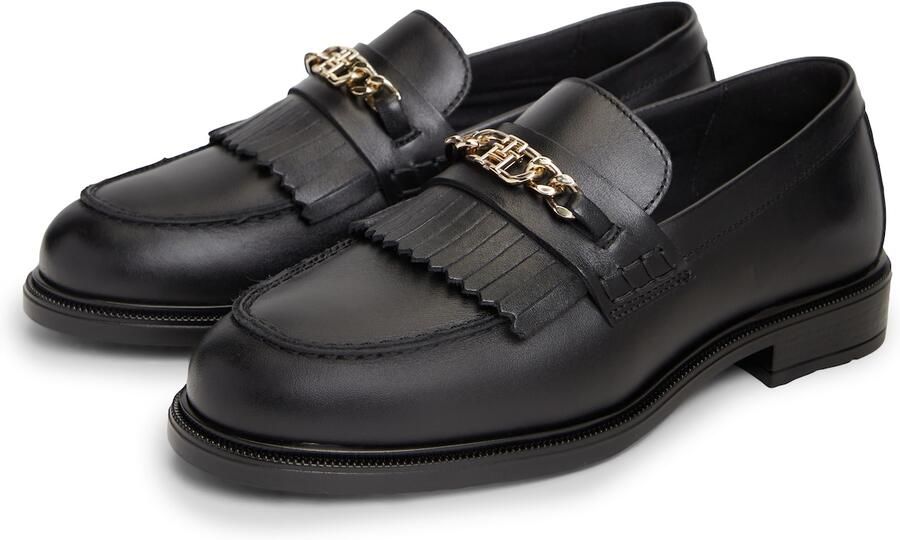 TOMMY HILFIGER Zwarte Loafers Th Chain Fringe Leather Loafer - Foto 10