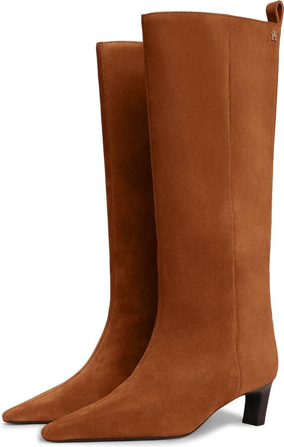 Tommy Hilfiger Laarzen met hakken KITTEN HEEL SUEDE HIGH BOOT - Foto 6