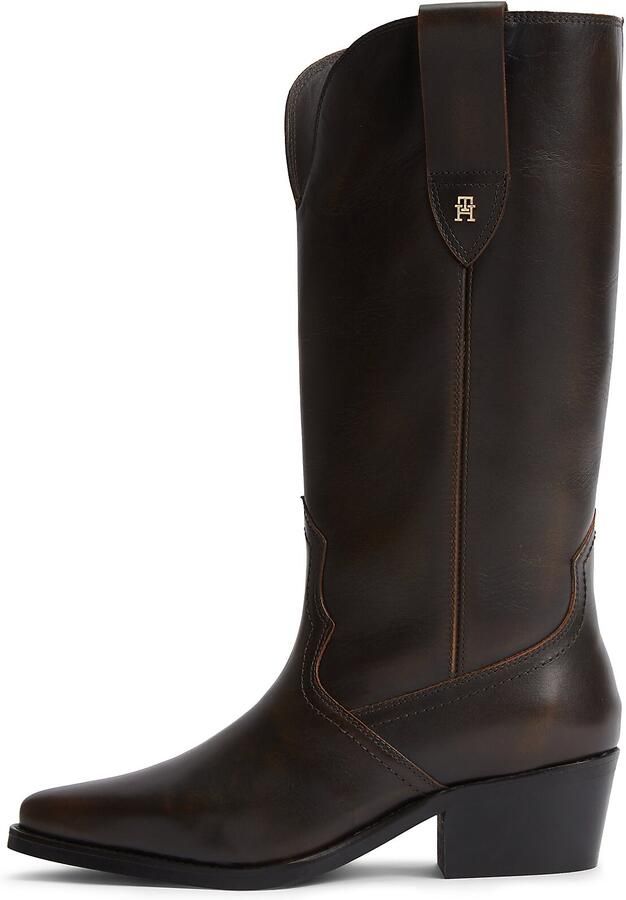 Tommy Hilfiger western leren cowboy boots zwart - Foto 4
