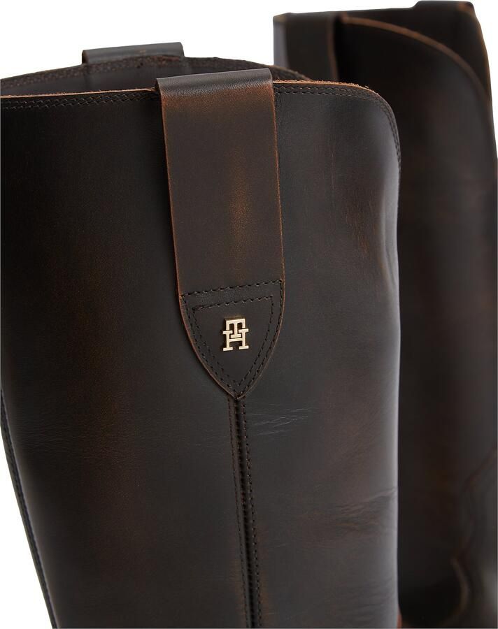 Tommy Hilfiger western leren cowboy boots zwart - Foto 6