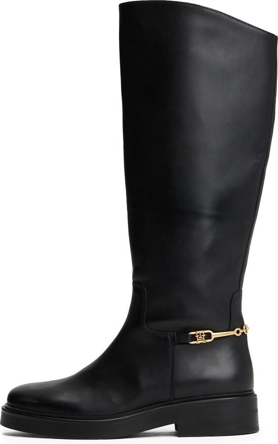 TOMMY HILFIGER Zwarte Laarzen Th Horsebit Riding Long Boot - Foto 3