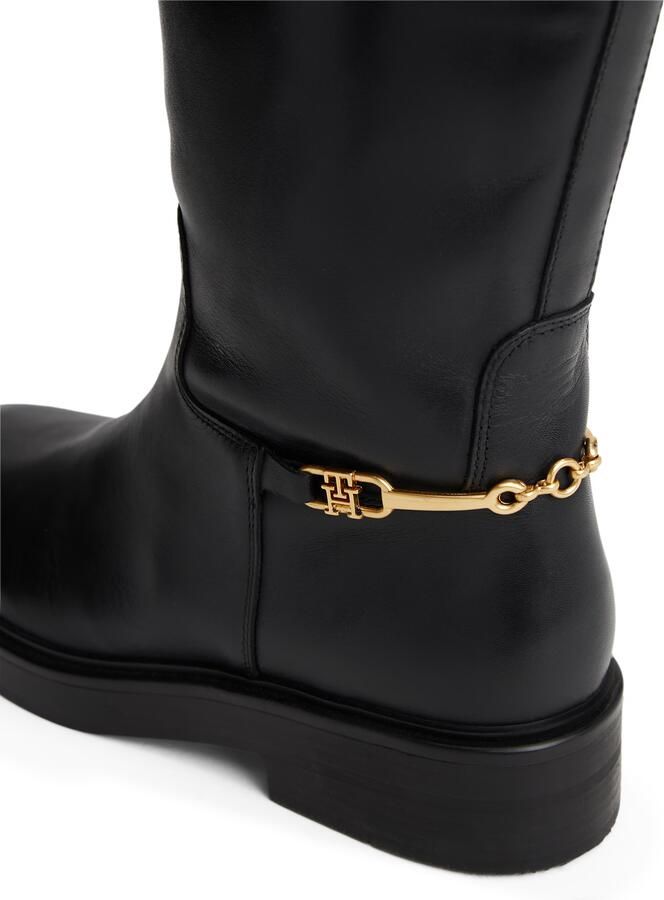 TOMMY HILFIGER Zwarte Laarzen Th Horsebit Riding Long Boot - Foto 4
