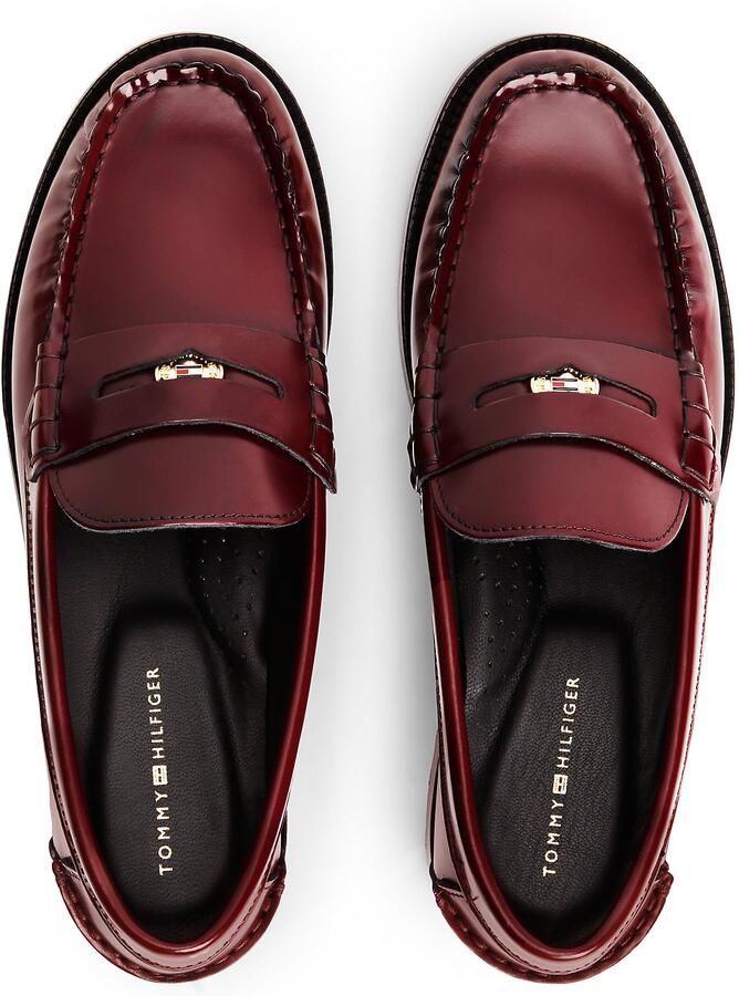 TOMMY HILFIGER Mocassins bordeaux - Foto 4