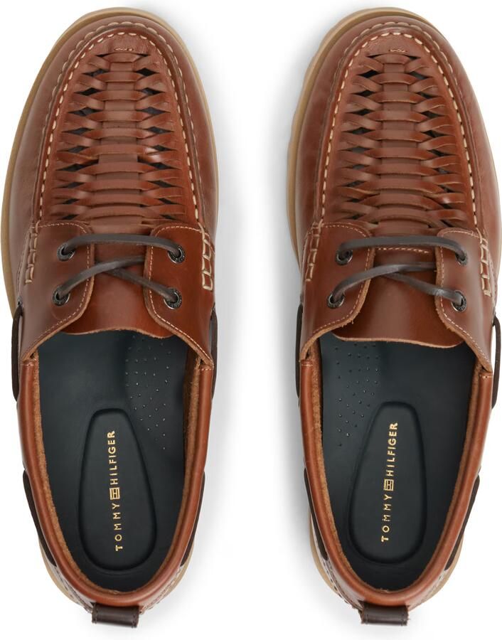 Tommy Hilfiger Bootschoenen HILFIGER BRAIDED LTH BOAT SHOE - Foto 3