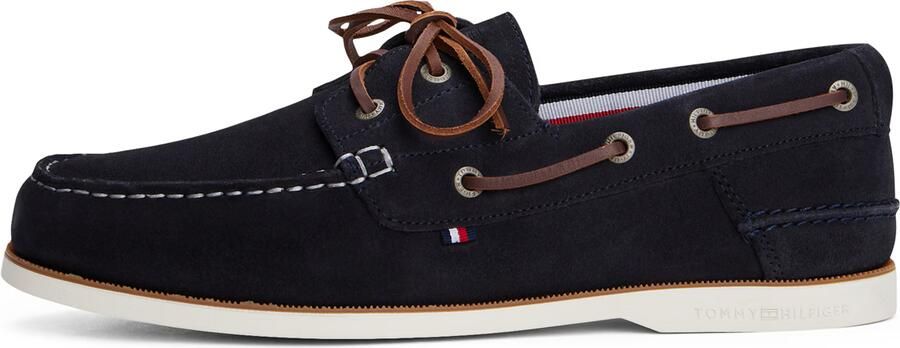 Tommy Hilfiger Bootschoenen TH BOAT SHOE CORE SUEDE casual schoen vrijetijdsschoen veterschoen met banddoorvoeren - Foto 5