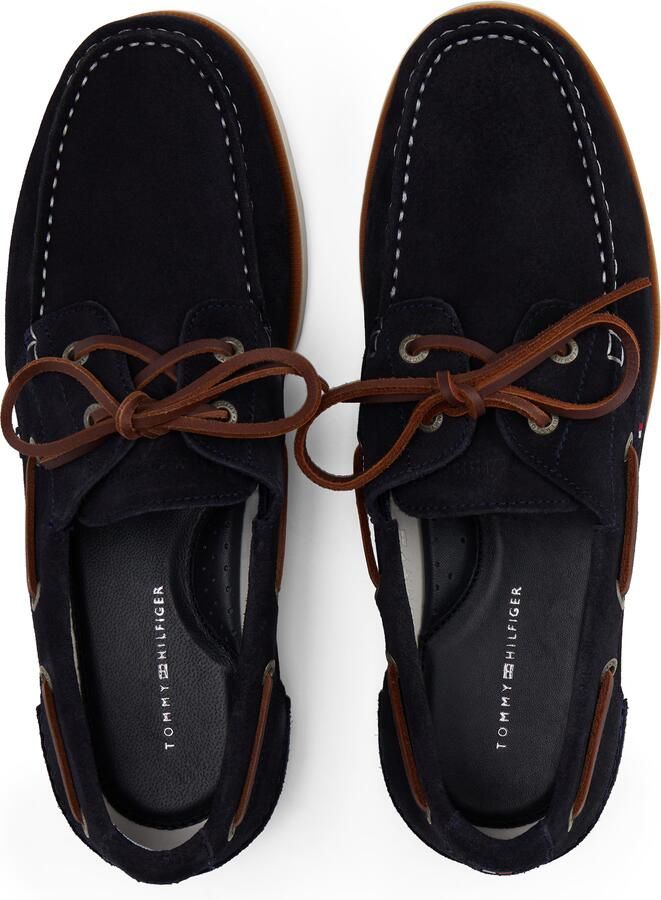 Tommy Hilfiger Bootschoenen TH BOAT SHOE CORE SUEDE casual schoen vrijetijdsschoen veterschoen met banddoorvoeren - Foto 7