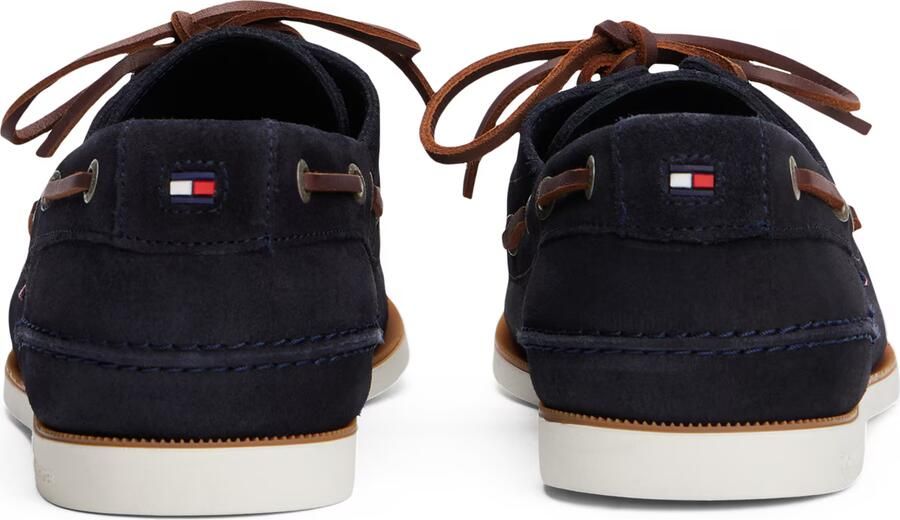 Tommy Hilfiger Bootschoenen TH BOAT SHOE CORE SUEDE casual schoen vrijetijdsschoen veterschoen met banddoorvoeren - Foto 8